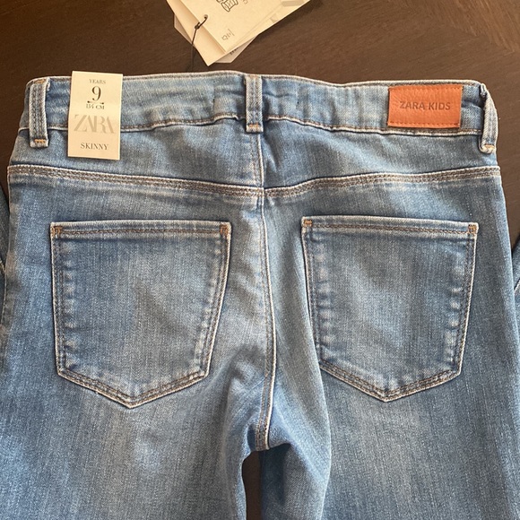 Zara Jeans NWT Girls, Sz 9 - Picture 6 of 13